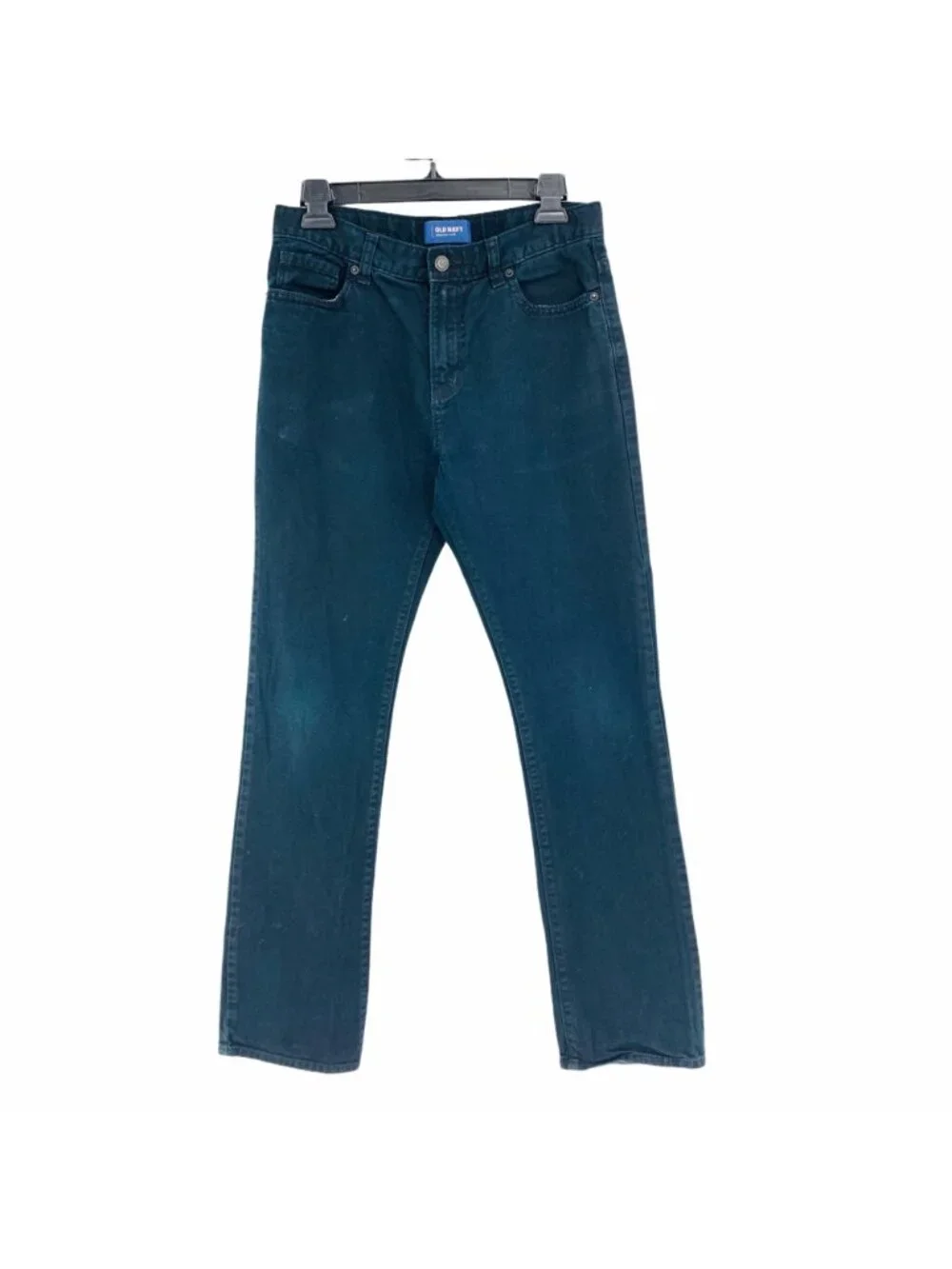 Boys Jeans Sz 16 Old navy Adjustable Waist Black GUC Straight Leg